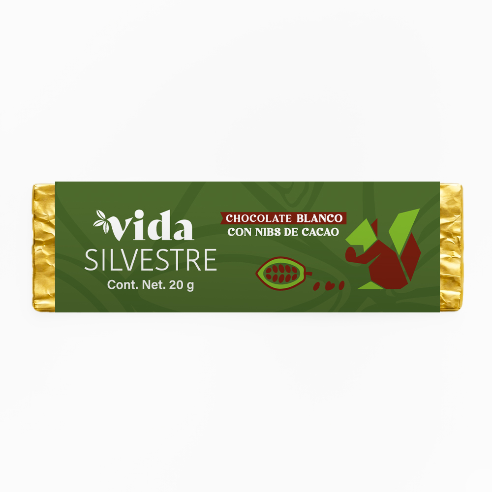 Barrita Chocolate Blanco con Nibs de Cacao